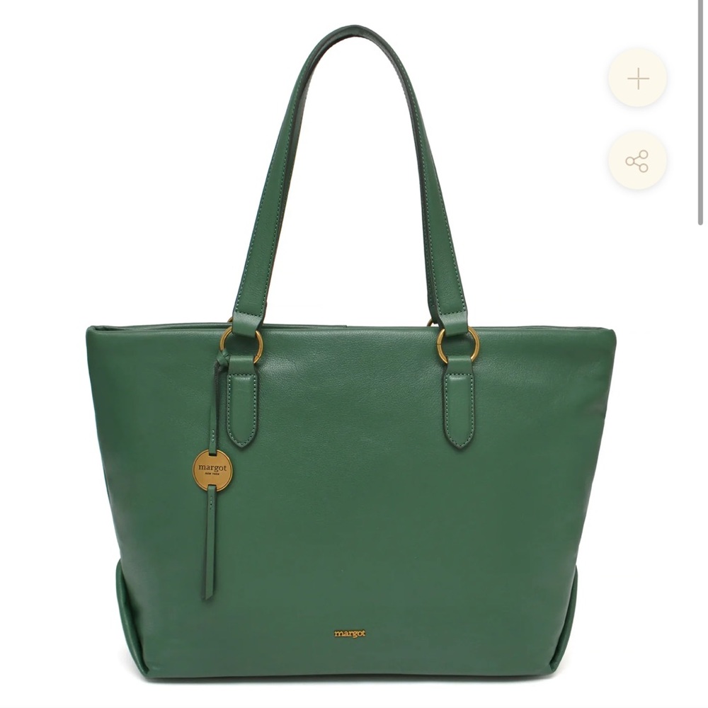 Margot Sienna Tote in Myrtle Green